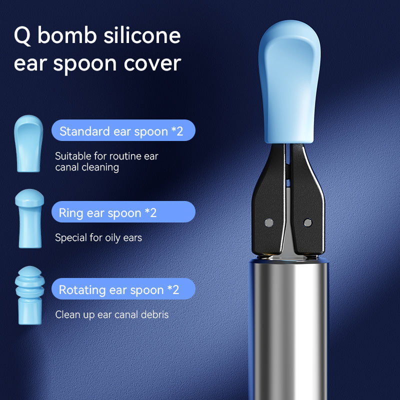 Premium Visual Ear Cleaner with Camera, Safe Ear Wax Removal Tool with Ear Pick & Tweezers