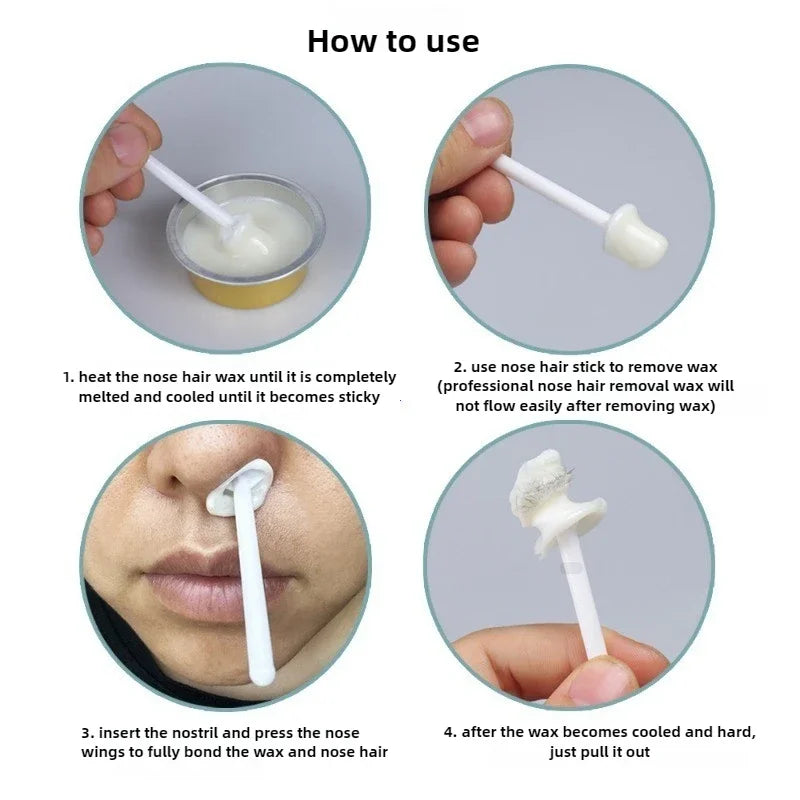Portable Nose Hair Removal Wax Set Hair Removal Wax For Men And Women Bathroom Cleaning Body Hair P 4