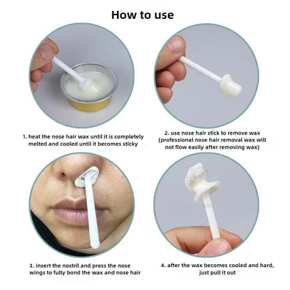 Portable Nose Hair Removal Wax Set Hair Removal Wax For Men And Women Bathroom Cleaning Body Hair P 4