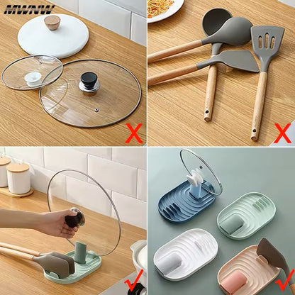 Foldable NordicStyle Pot Lid  Utensil Storage Rack 7