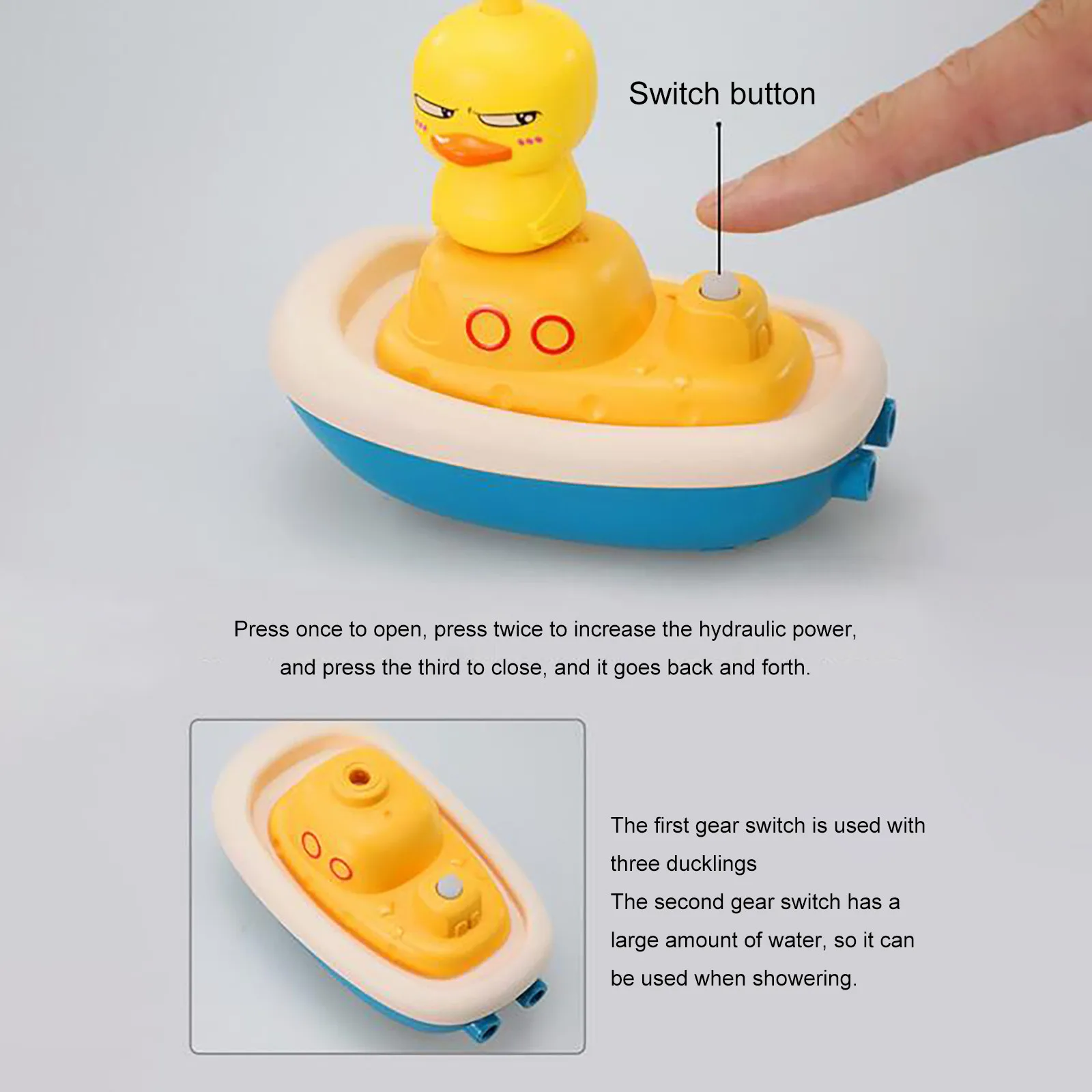 Duck Baby Shower Water Toys, Set Water Spray Shower Toys, Bathtub Toys Gifts