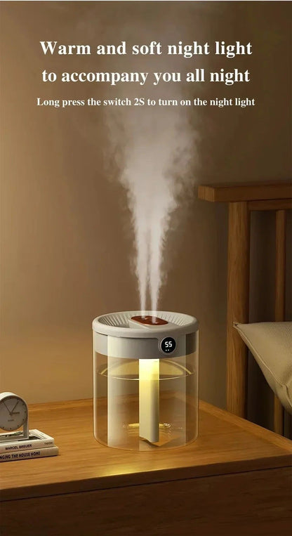 HomeMist DualSpray 2 L USB Humidifier With LED Display 6