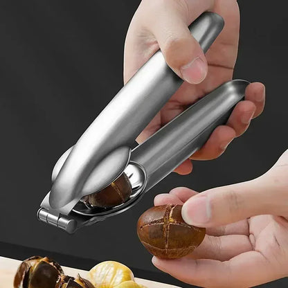 Chestnut Opening Machine Nut Cracker Pliers Walnut Sheller Stainless Steel Kitchen Tool for Easy Nut Cracking