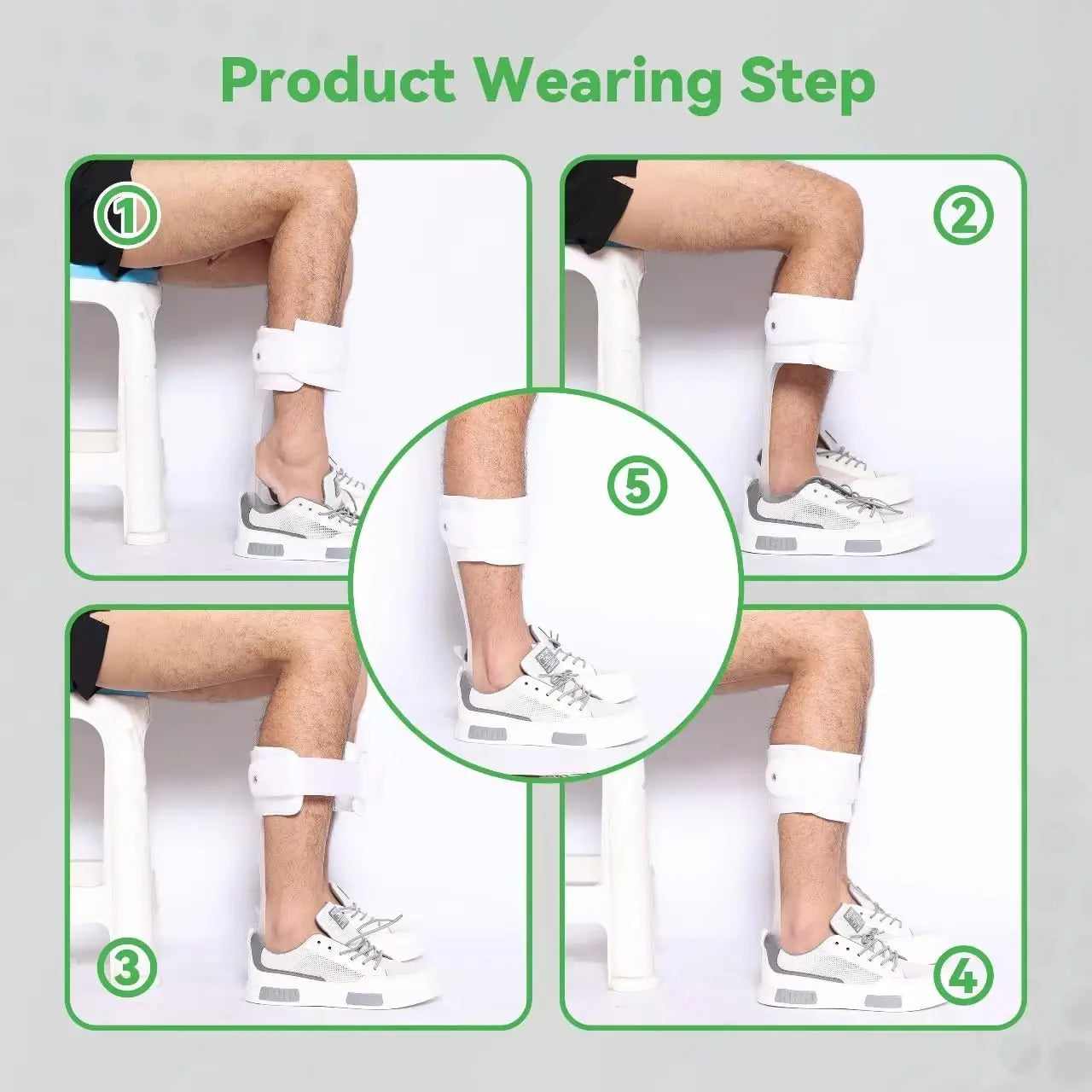 Durable Lightweight Polyethylene Foot Drop Splint AFO Drop Foot Brace Rigid Orthosis For Stable Gai 3