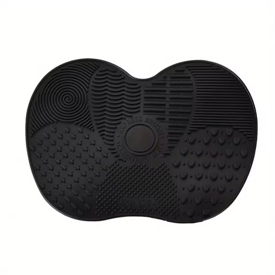Silicone AppleShaped Makeup Brush Cleaner Pad With Suction Cup 2