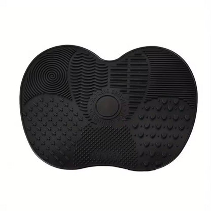 Silicone AppleShaped Makeup Brush Cleaner Pad With Suction Cup 2