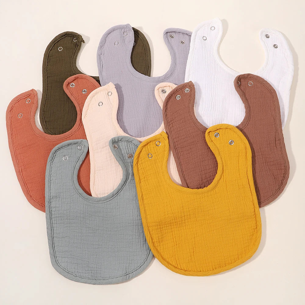 Adjustable Baby Bibs Cotton Thickening Soft Infant Burp Cloths Newborn Bandana Scarf For Feeding An 1
