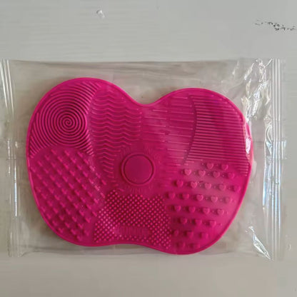 Silicone AppleShaped Makeup Brush Cleaner Pad With Suction Cup 8