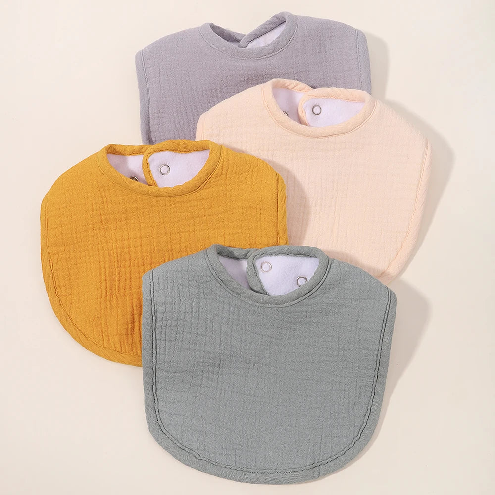 Adjustable Baby Bibs Cotton Thickening Soft Infant Burp Cloths Newborn Bandana Scarf For Feeding An 3