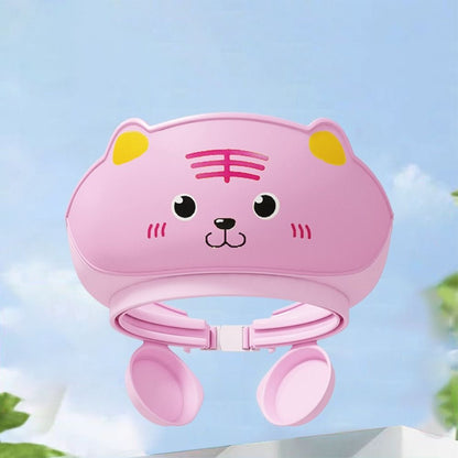 Safety Cute Animal Shape Baby Shower Cap, Soft Ear Protection, Adjustable
