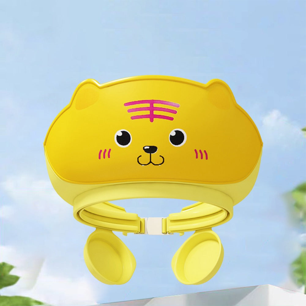 Safety Cute Animal Shape Baby Shower Cap, Soft Ear Protection, Adjustable