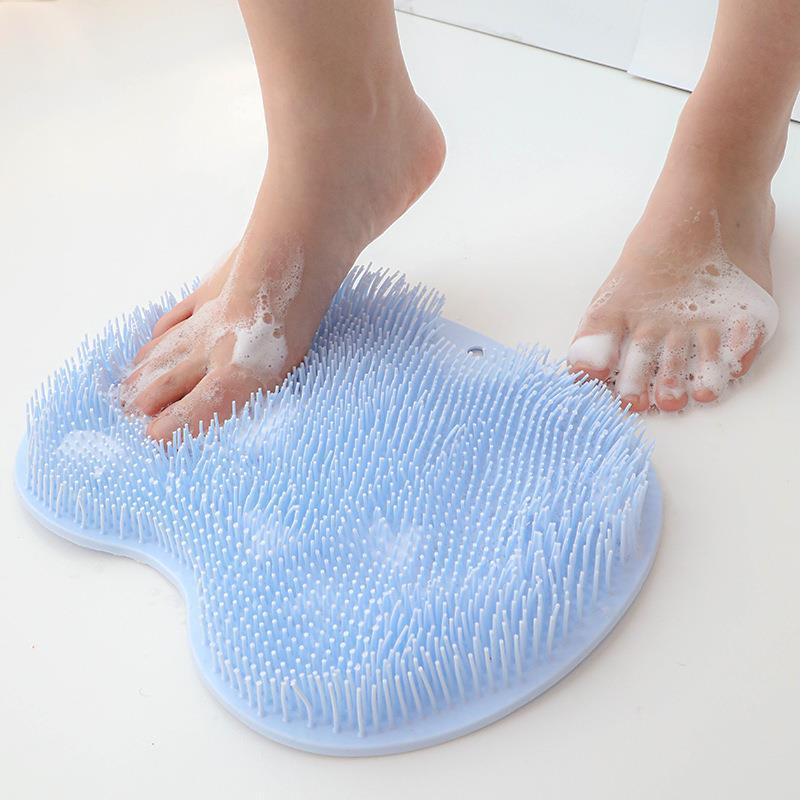Anti-Slip Suction Cup Exfoliating Foot Brush and Back Scrubber - Body Dirt Removal Tool
