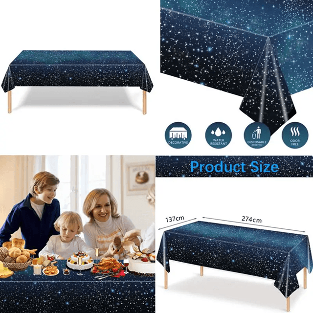 Starry Night Party Tablecloth 1