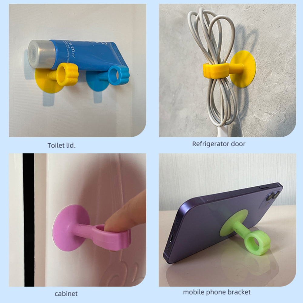 AntiCollision Wall Protector UltraQuiet Silicone Door Stopper For Bathroom Bedroom No Punching Stro 3