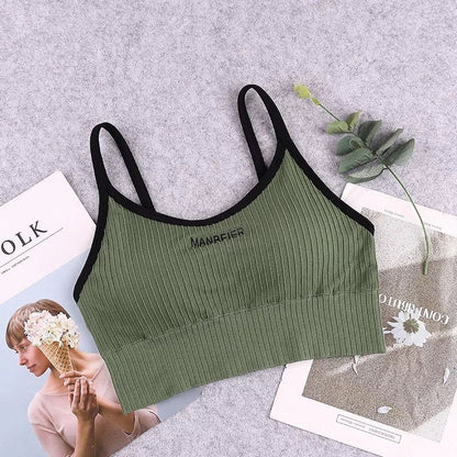 Sports Bra For Women Gym Sexy Crop Top Bra Women Cotton Underwear 3