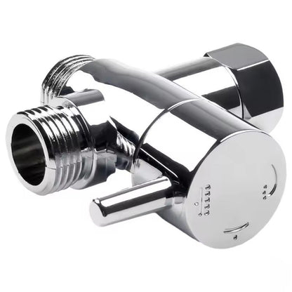 3Way Shower Diverter Valve G12  Universal TripleFunction Switch Adapter For Handheld  Fixed Shower