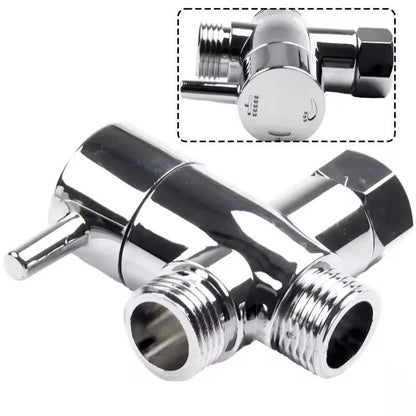 3Way Shower Diverter Valve G12  Universal TripleFunction Switch Adapter For Handheld  Fixed Shower