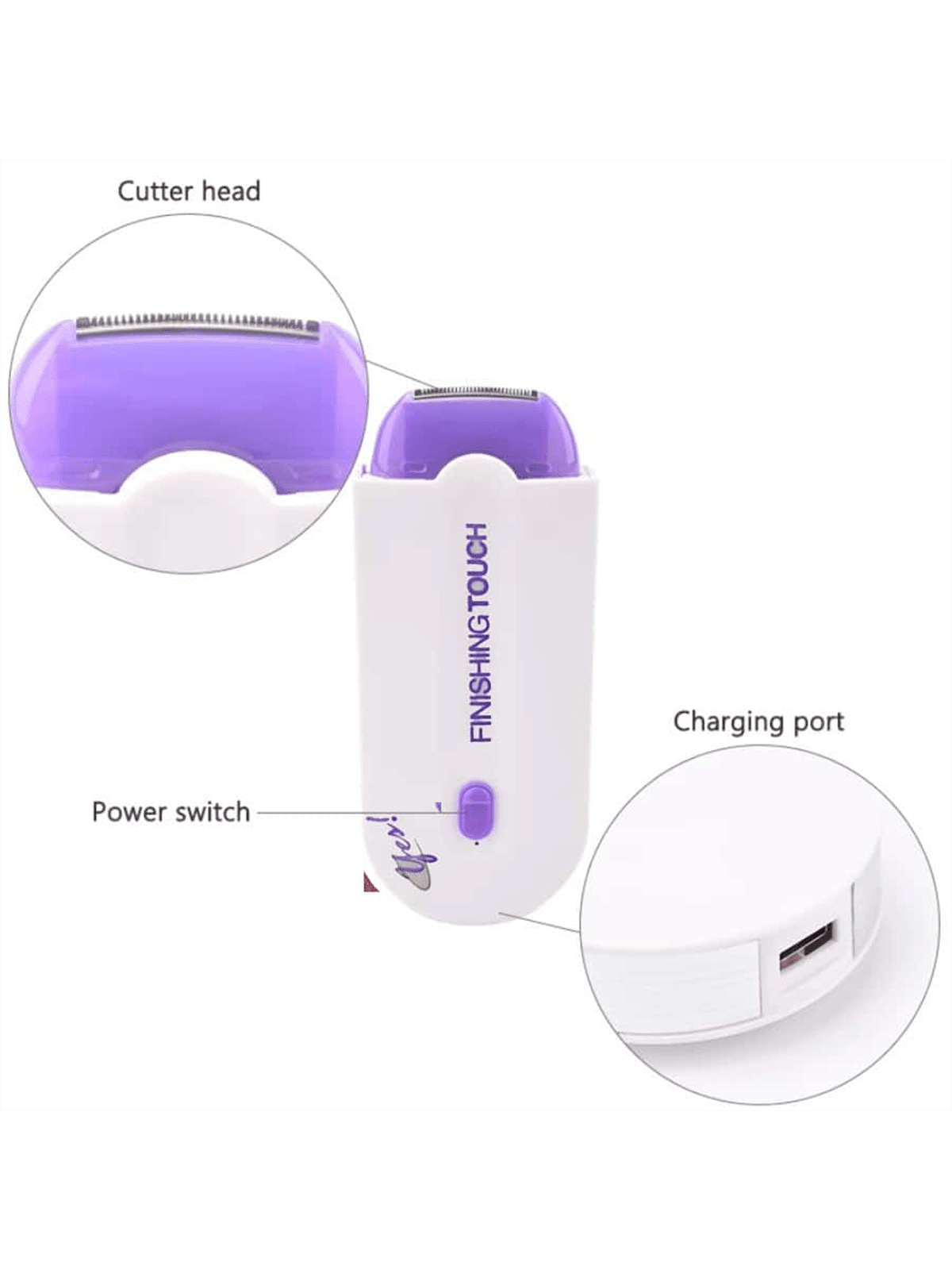 Professional Female Electric Shaver Full Body And Facial Leg Bikini Hair Removal Device Gentle For  1
