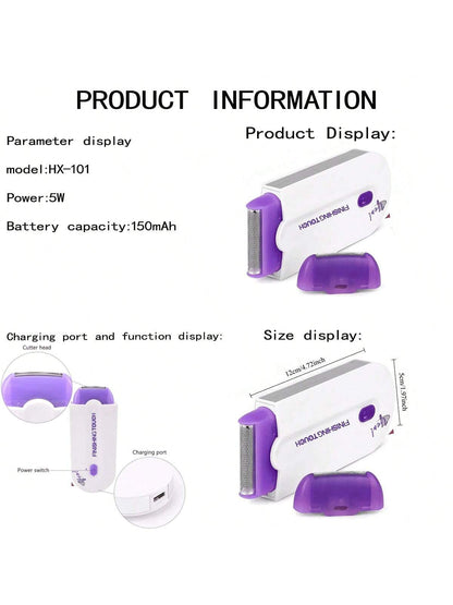 Professional Female Electric Shaver Full Body And Facial Leg Bikini Hair Removal Device Gentle For  3