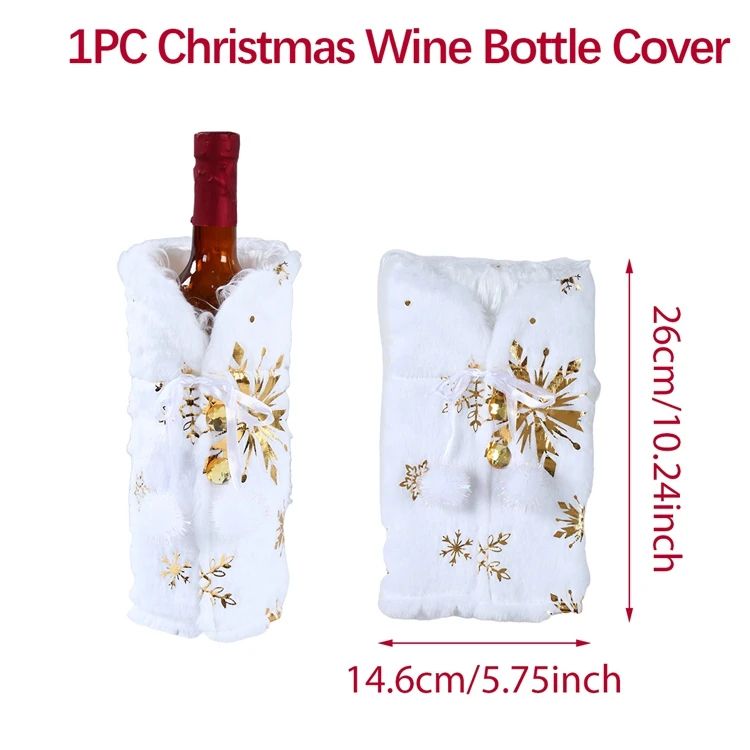 Merry Christmas Wine Bottle Cover Decorations For Home Xmas Cristmas Ornament Xmas Navidad Gifts Ha 6