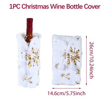 Merry Christmas Wine Bottle Cover Decorations For Home Xmas Cristmas Ornament Xmas Navidad Gifts Ha 6