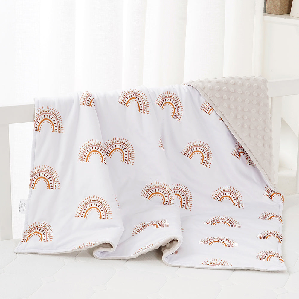 Soft Winter Baby Swaddle Blanket 3 Layers For Newborns 7