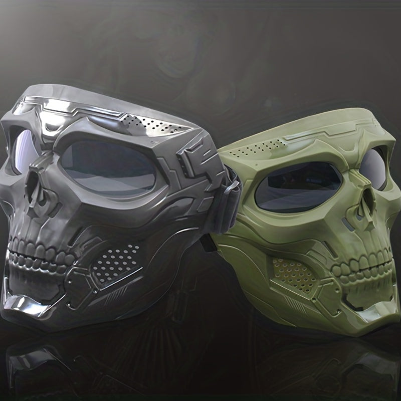 Motorcycle Skull Mask Wind Goggles Outdoor Sports Riding Glasses