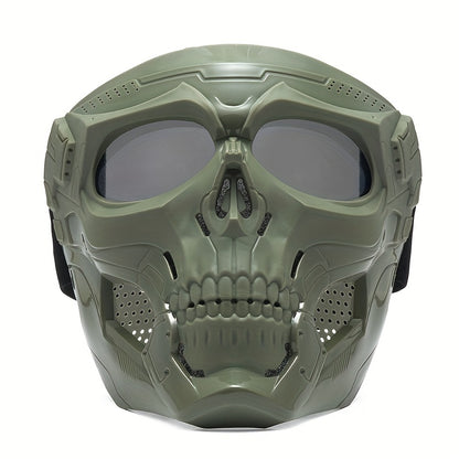 Motorcycle Skull Mask Wind Goggles Outdoor Sports Riding Glasses