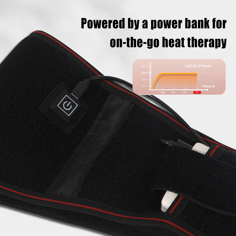 Vibrating Massage for Lower Back Pain Relief, Therapeutic Heated Lumbar Support Belt with Massage, Adjustable Back Brace