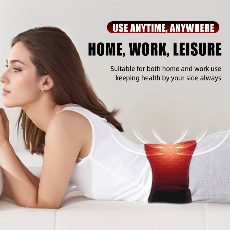 Vibrating Massage for Lower Back Pain Relief, Therapeutic Heated Lumbar Support Belt with Massage, Adjustable Back Brace