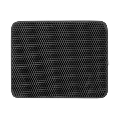 Large Honeycomb DoubleLayer Cat Litter Mat  Waterproof  Easy Clean 3