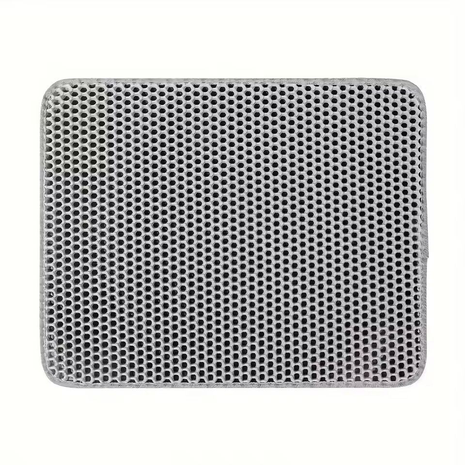 Large Honeycomb DoubleLayer Cat Litter Mat  Waterproof  Easy Clean 4