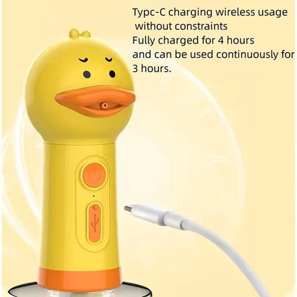 Yellow Duck USB Rechargeable Pet Foaming Bath Machine  Automatic Foam Soap Dispenser For Dogs  Cats