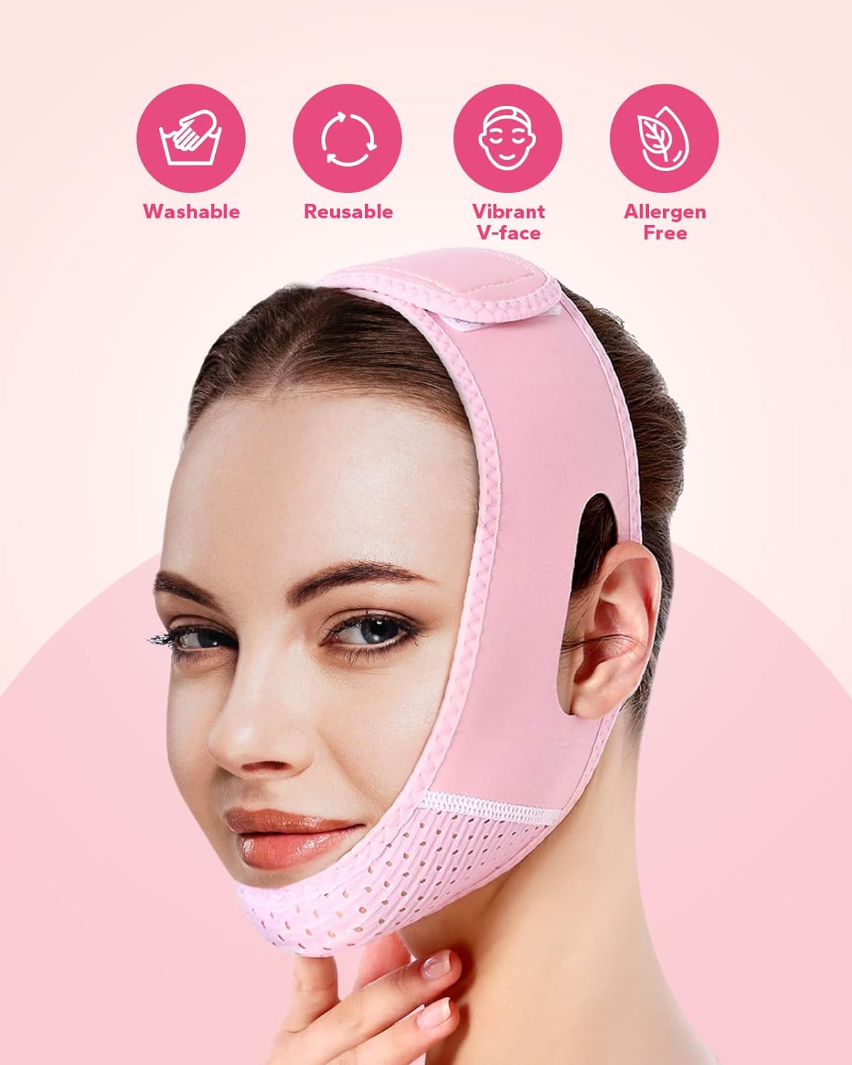 Reusable Face Strap V Line Mask For Face Slimming Double Chin Reducer Chin Strap V Shaped Belt Lift 2
