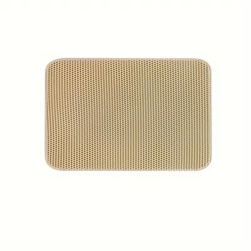 Large Honeycomb DoubleLayer Cat Litter Mat  Waterproof  Easy Clean 7