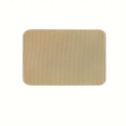Large Honeycomb DoubleLayer Cat Litter Mat  Waterproof  Easy Clean 7
