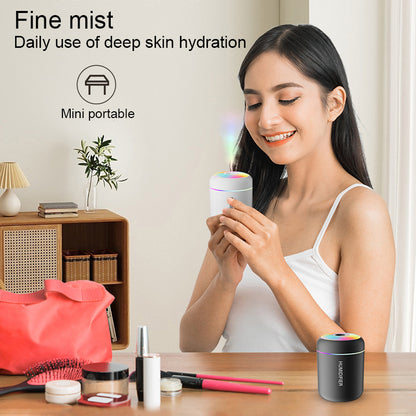 Mini USB Air Humidifier Aroma Diffuser Essential Oil Purifier Mist Maker Colourful Lights 2