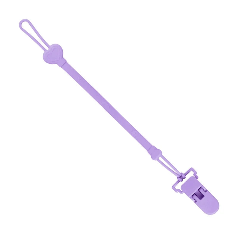 Nursing Accessories for Newborns, Silicone Teething Pacifier Chain Clip
