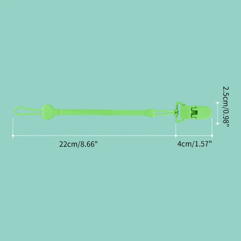 Nursing Accessories for Newborns, Silicone Teething Pacifier Chain Clip