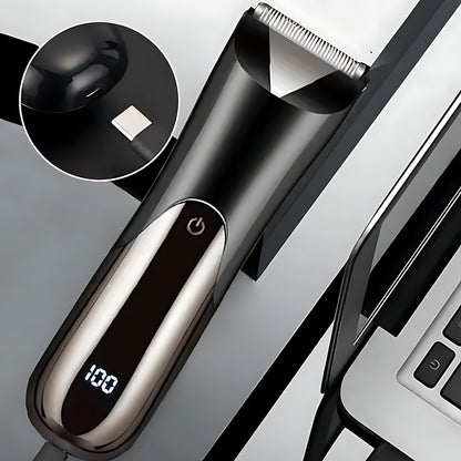 Trimmer Shaver For Man Electric, USB Rechargeable Li-ion Battery Display, Precision Beard, Whisker, Sideburns Razor