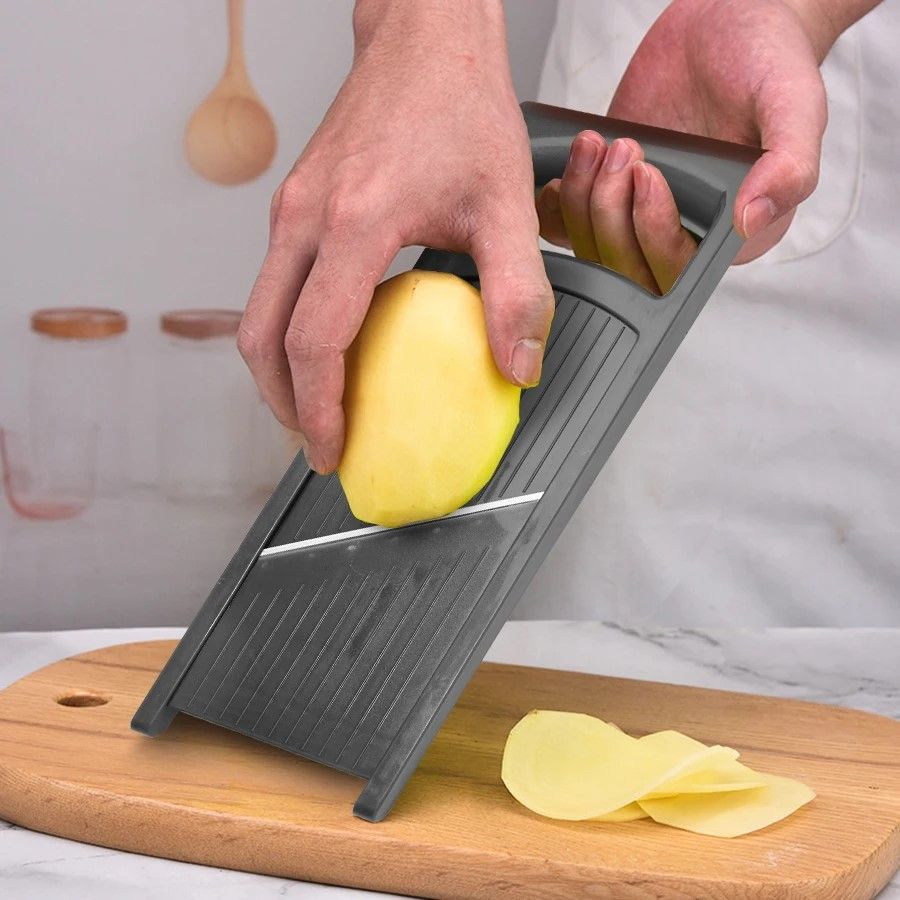SliceMaster Pro Stainless Steel Vegetable  Potato Handheld Slic 4
