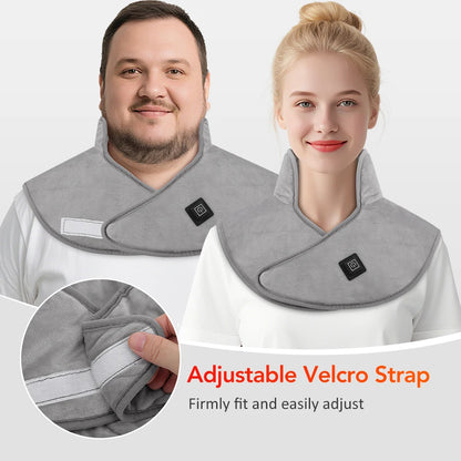 USB Heated Back Wrap Electric Heating Shoulder Neck Pad Soft Hot Compress Neck Shoulder Pad 5