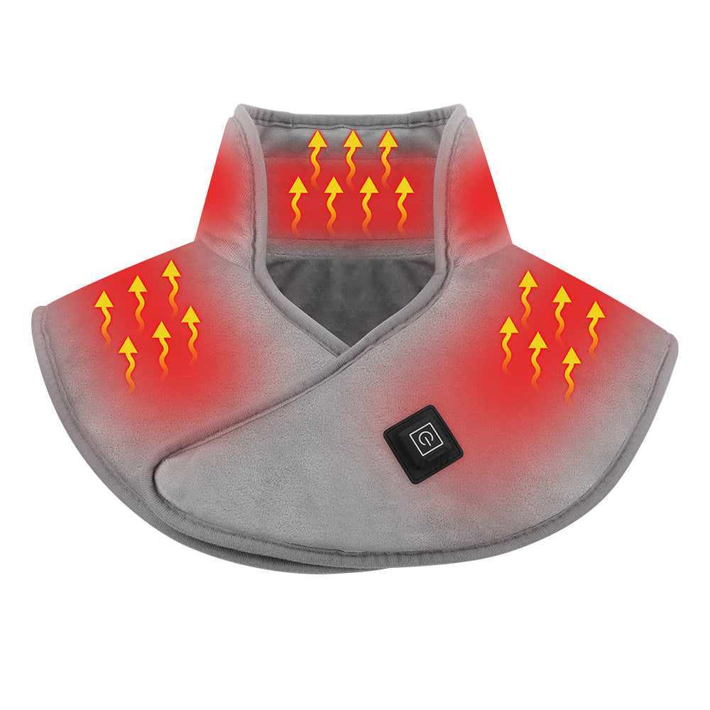 USB Heated Back Wrap, Electric Heating Shoulder Neck Pad, Soft Hot Compress Neck Shoulder Pad