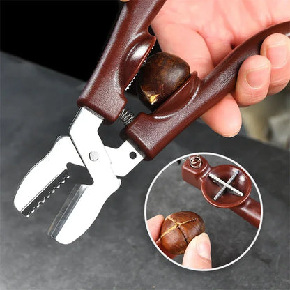 Stainless Steel Chestnut Peanut Opener Walnut Clip Multi-functional Sheller Cutter Gadgets