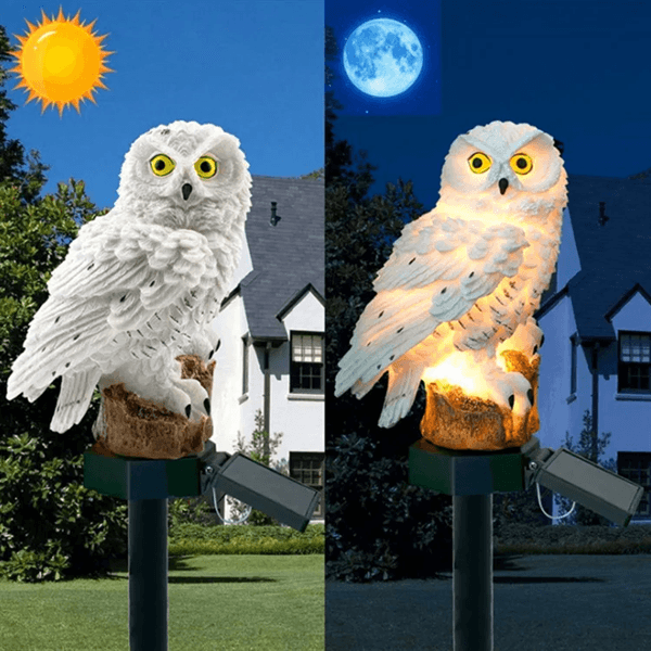 Solar Owl Garden Light Outdoor Decoration 1