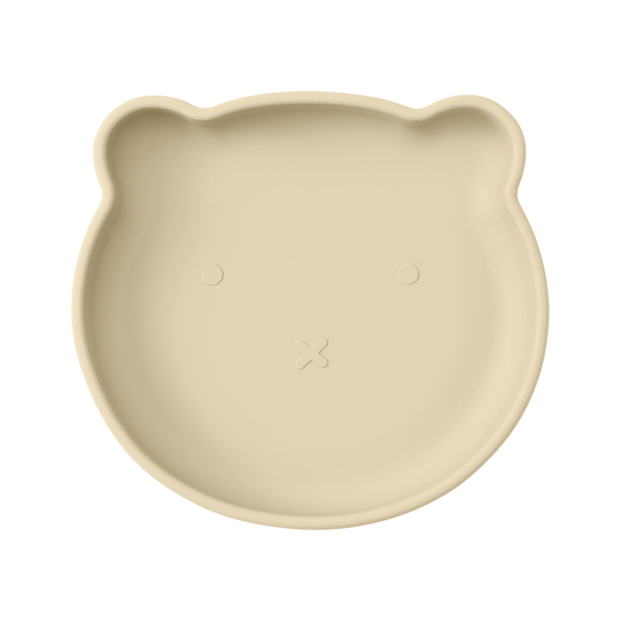 Suction Silicone Baby Plate, Cartoon Bear Shape Eating Plate, Baby Food Storage, Kids Tableware for Training