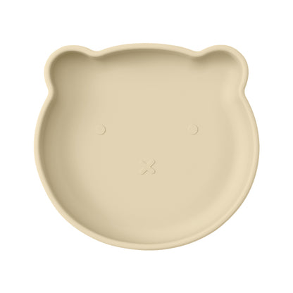 Suction Silicone Baby Plate, Cartoon Bear Shape Eating Plate, Baby Food Storage, Kids Tableware for Training