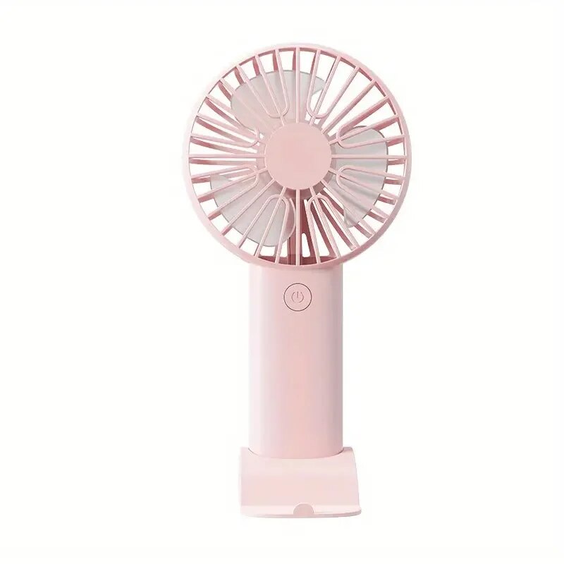 Portable Mini USB Charging Handheld Fan, Outdoor Small Fan With Mobile Phone Holder