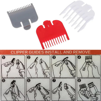 3 Piece Hair Clipper Guard Set 15mm 3mm 45mm For Wahl Trimmers 4