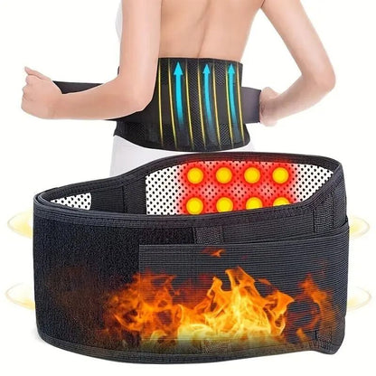 Adjustable Self Heating Lumbar Support Belt with Magnetic Back Support